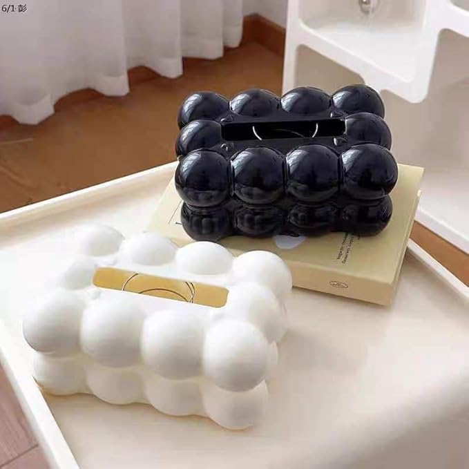 NC/SS/Luxurious Bubble Shape Tissue Box Modern Living Room Dining Table Decoration Paper Dispenser Case Creative Home Supplies
