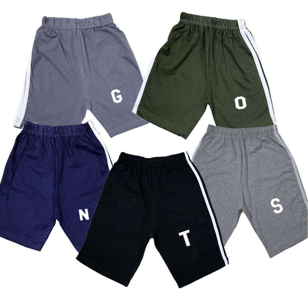 Pack of 3 kids shorts for summer age 6 months to 12 yr